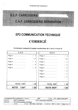 CORRIGÉ