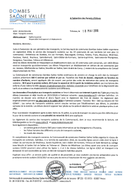 courrier famille rentr&eacute;e 2016 2017