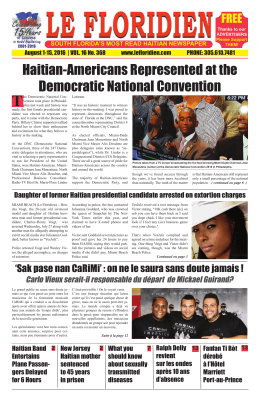 Haitian-Americans Represented at the Democratic