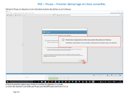 P02 – Picasa – Premier démarrage et choix conseillés