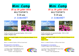 Mini Camp - Centre Social Kaneveden Bellevue Brest