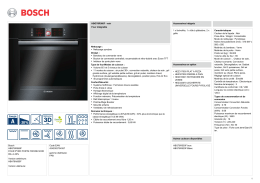 Bosch HBG76R560F FOUR PYRO PORTE FROIDE NOIR 65L A