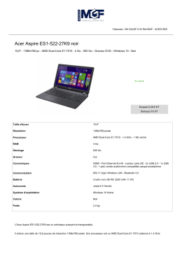 Acer Aspire ES1-522-27K9 noir