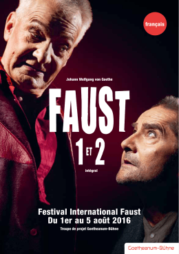Festival International Faust Du 1er au 5 août 2016