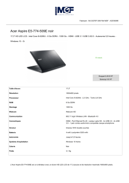 Acer Aspire E5-774-509E noir