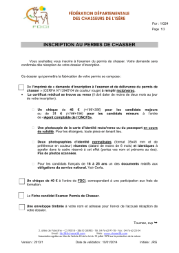 Télécharger le dossier d`inscription