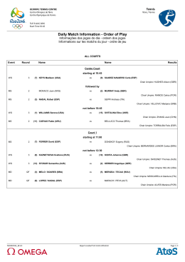 Daily Match Information