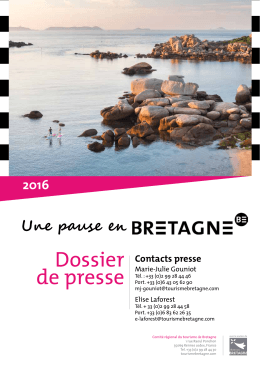 Dossier de presse - Comité Régional du Tourisme de Bretagne