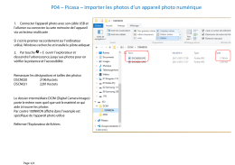 P04 – Picasa – Importer les photos d`un appareil photo numérique