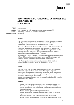 03/08/2016 Gestionnaire du personnel (PDF - 51 Ko)