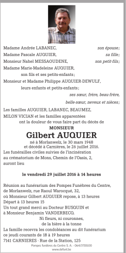 Gilbert AuQuier