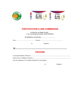 document vous permettant de poser votre