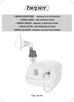 nebulizzatore - manuale di istruzioni • nebulizer - use