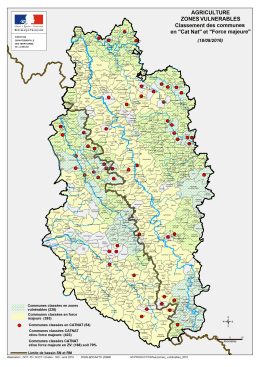 Carte globale des communes "catastrophe naturelle"