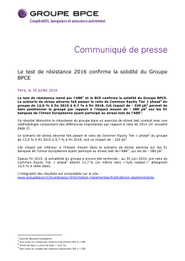 Communiqué de presse du 30 juillet 2016 (PDF