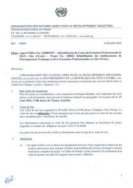 Page 1 (%2fSRN, UNIDO Ñ=#17 ORGANISATION DES NATIONS