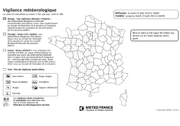 Page 1 Vigilance m&eacute;t&eacute;orologique La carte est actualis&eacute;e au moins 2