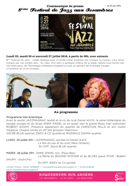 festival de jazz des issambres - Office de tourisme de Roquebrune