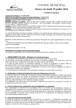 T&eacute;l&eacute;charger le compte-rendu - Commune d`Injoux