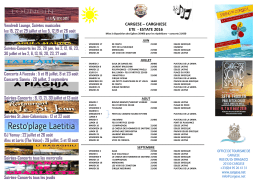 Concerts 2016 - Office de tourisme de Cargèse