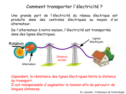 Comment transporter l`électricité ?