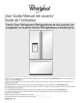 User Guide/ Manual del usuario/ Guide de l`utilisateur