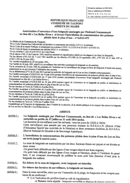 Consulter l`arr&ecirc;t&eacute; municipal en vigueur