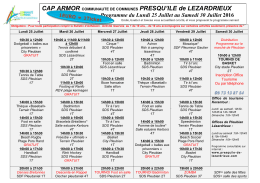 CAP ARMOR COMMUNAUTE DE COMMUNES PRESQU`ILE de