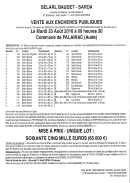 Ventes aux enchères publiques