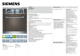 Siemens SN65M035EU LAVE-VAISSELLE 60 TINT 44DB A++