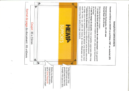 Gabarit - Hema Supports