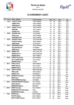 D&eacute;parts - Domaine du Mont D`Arbois