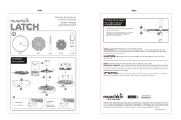 Latch Spinning Drying Rack Manual