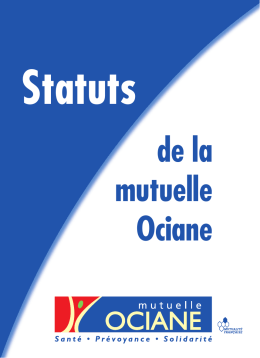 Statuts Ociane