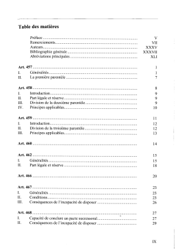 Page 1 Table des matières Préface
