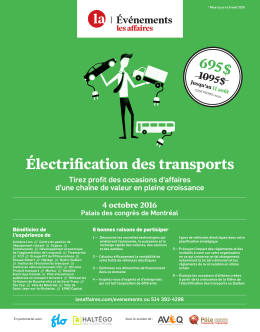 Électrification des transports