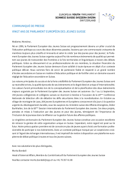 Page 1 EUROPEAN YOUTH PARLIAMENT -