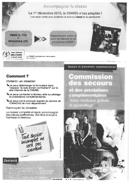 Page 1 Le 4" décembre 2045, la CNMSS s`est adaptée ! Line seule