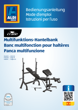 Multifunktions-Hantelbank Banc multifonction