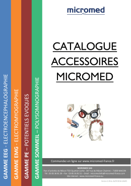 Catalogue accessoires