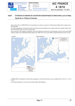 Extension du domaine de couverture géographique du TEMSI