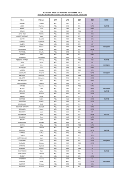 eleves de 2nde gt - rentree septembre 2016