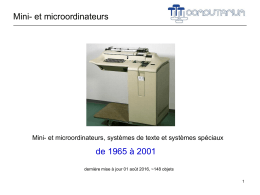 Mini- et microordinateurs de 1965 à 2001