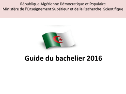 Le GUIDE DU NOUVEAU BACHELIER 2016