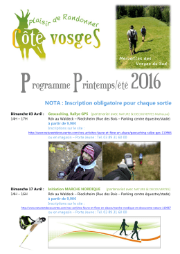 programme printemps-ete 2016