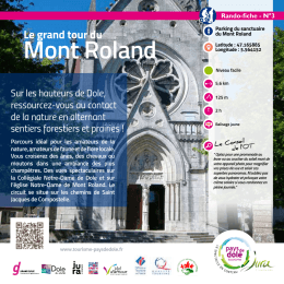 Mont Roland - Tourisme du Pays de Dole