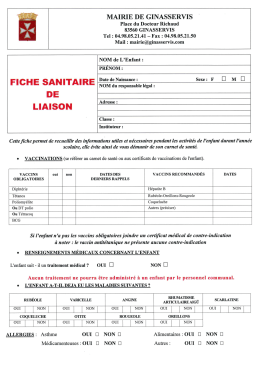 Page 1 MAIRIE DE GINASSERVIS Place du Docteur Richaud 83560