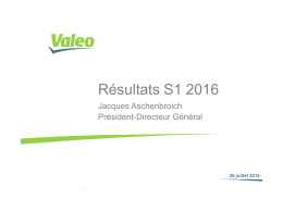 Résultats 1er semestre 2016 - Présentation (PDF 2.53MB)