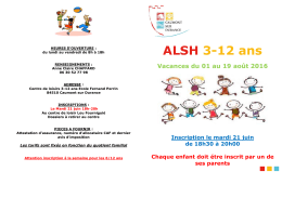 ALSH 3-12 ans - Caumont sur Durance