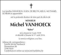 Michel VANHOECK - Uitvaartzorg Michael Deleu